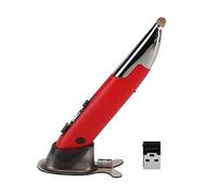 ZJchao 2.4G Wireless Mouse Pen, Voice Input 500 Words Min 98% Accuracy 128 Languages 3 Adjustable DPI 800-1200-1600 Silent Ergonomic for PC Laptop Notebook Computer (Red)