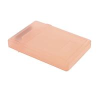 ZJchao 2.5in Hard Drive Storage Box, ABS Material HDD SSD Protective Case with Anti Static Design, for 2.5in HDD SSD Hard Drives (Red)