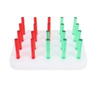 ZJchao 20 Hole Acrylic Pegboard Finger Dexterity Training Tool Fine Motor Skills Hand Eye Coordination Exercise Rehabilitation for Men Women