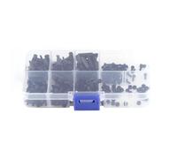 ZJchao 250pcs Standoffs Nylon M2 M3 with Storage Box Nylon Hex Spacer Standoff Kit Male Female Hex Column Spacer Screw Nut Assortment Kit for Mounting Between PCB Circuit (M2 single pass-C model)