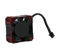 ZJchao 25x25mm ESC Cooling Fan 32000RPM High-Speed Aluminum Cooling Fan for RC Cars with Efficient Heat Dissipation for 1/10 1/8 1/12 Scale RC Electric Vehicles (Black Red)