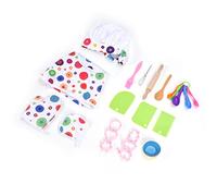ZJchao 26 Piece Kids Baking Set, Washable and Safe Cooking Playset with Apron and Kitchen Tools for Little Chefs