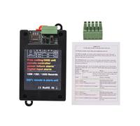 ZJchao 2G GSM Gate Opener Remote Control Switch for Garage Doors Shutters Gates with SIM Slot DC 9V-36V Power-Off Alarm 200 Users 1000 Records (Black)