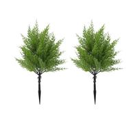 ZJchao 2pcs Artificial Cedar Topiary Ball Trees, 13.78in Fadeproof