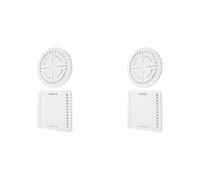 ZJchao 2Pcs Kumihimo Disk, Weaving Disk with Machining and Fabrication Round Square Kumihimo Supplies for Handmade