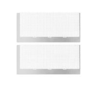 ZJchao 2Pcs Stainless Steel Rhinestone Painting Ruler Kit Non-Stick Coating Position Tool for DIY Rhinestones Art Crafts and Drill Alignment (Stainless Steel)