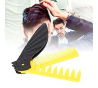 ZJchao 3 in 1 Folding Comb for Men Premium Durable Fine Wide Tooth Foldable Pocket Beard Comb for Grooming Styling Detangling Travel Home Office ABS Black 13.5x4cm