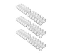 ZJchao 3 Pack Clear Nail Polish Color Card Display Tips Nail Polish Sticks Nail Color Sample Cards with ABS Material for Nail Salon DIY Manicure Practice