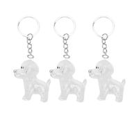 ZJchao 3 Pack Pet Fur Memorial Keychain, Keepsake Capsule for Dog Cat Hair, Clear Locking Locket for Ashes or Whiskers, Loss of Pet Parents