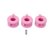 ZJchao 3 Pcs Rotating Nail Magnet Tool, 360° Rotation for Effortless Nail Art with Anti Slip Base, Perfect for Magnetic Polish Effects At Home (pink with 10mm steel ball)