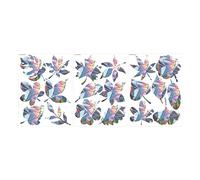 ZJchao 3 Sheets Anti-Collision Window Decals PVC Stickers Electrostatic Clings with Reflective Leaves Design for Bird Strikes Prevention on Glass Doors Windows