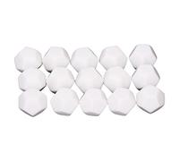 ZJchao 30PCS 12 Sided Dice Teaching Gaming Dice Kit, DIY Graffiti and Number Learning Tool Set Cubes Polyhedral with Water Resistant Plastic for Entertainment Education White 2.2cm,