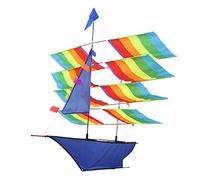 ZJchao 3D Huge Rainbow Sailboat Flying Kite, Kites For Adults Large Kites For Adults Outdoor Game Activity Kite, For Outdoor Sports and Children's Game Activity