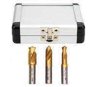 ZJchao 3Pcs HSS Cobalt Spot Weld Drill Bit Set 1/4in 5/16in 3/8in for Metal Cutting, Weld Removal Tool for Automotive Panel Repair, Spot Cutter Bits for Steel
