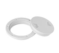 ZJchao 4 Inch Marine Inspection, ABS Round Access Panel for Boat, Yacht, RV, Kayak, and Canoe Deck Cover Durable Access for Watercraft and Vehicle Use (4 Inch)