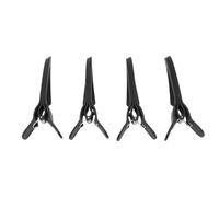 ZJchao 4pcs Root Lifting S Volumizing Hair S Root Booster for Blow Drying Styling with Heat Resist Plastic No Slip Design Wide Tooth Construction (Black)