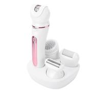 ZJchao 5 in 1 Women Epilator Hair Removal Device Multifunctional Electric Shaver Cordless Wet Dry Use Lightweight Portable for Body Facial Bikini Line Pink