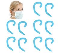 ZJchao 5 Pairs Silicone Mask Ear Protectors Ear Hooks Earmuffs Reusable Comfortable Skin Friendly Not Easy to Fall Off with Snap Slot Design for Kids & Adults (Light Blue)