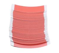 ZJchao 50 Pcs Wig Tape, Double Sided Sweat Proof Breathable Adhesive Lace Front Tape with Perforated Design for Toupee Hairpiece (red)