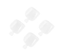 ZJchao 500pcs False Toenail Tips Set for DIY Nail Art Manicure Pedicure with ABS Material Safe for Wedding Party Dating Salon Home Use (White)