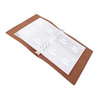 ZJchao 52 Week Money Saving Challenge Book 52 Week Savings Planner 52 Week Cash Envelope Budget Book with High Transparency PP Film Envelopes for Couples Families Saving Goals (Brownish Red)