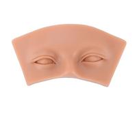 ZJchao 5D Eyebrow Practice Model, Solid Silicone Training Board with Clear Texture for Beginners, Makeup Techniques and Professional Beauty Training (Dark Skin)