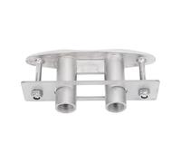 ZJchao 5in Marine Grade 316 Stainless Steel Boat Cleat Flush Mount Duty with Backing Plate & Lock Nuts for Secure Mooring
