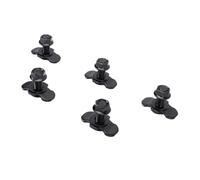ZJchao 5Pcs L Double Lug Threaded Stud Fitting M10 X 30mm High Strength Tie Down Kit for Trucks Trailers RVs (Black)