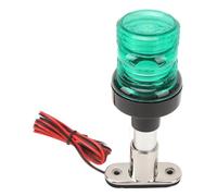 ZJchao 6 Inch 360 Degree LED Boat Navigation Light, 2 Nautical Mile Visibility All Round Stern Light with Stainless Base for Yacht and Marine Vessels (Green)