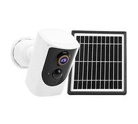 ZJchao 6000mAh Large-capacity Solar Power Wide Angle Lens Camera with 1080P Night, Motion Detection and Two-way Audio for Home Security System