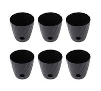 ZJchao 6pcs Lightweight Plastic Flower Pots Set, Plastic Planters for Home Balcony Garden, Ideal for Growing Indoor and Outdoor Plants with Plastic Pots, with Plastic Containers, with