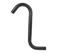 ZJchao 8in Stainless Steel Shower Extension Arm S-Curved Black Bathroom Accessory Shower Arm with G1/2 Thread for Tall Individuals