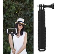 ZJchao 9 Inch Aluminum Alloy Selfie Stick Lightweight Durable Extendable Handheld Selfie Stick for Action Sports Camera and Cell Phone Universal Compatibility (Black)