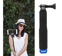 ZJchao 9 Inch Aluminum Alloy Selfie Stick Lightweight Durable Extendable Handheld Selfie Stick for Action Sports Camera and Cell Phone Universal Compatibility (Blue)