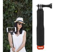 ZJchao 9 Inch Aluminum Alloy Selfie Stick Lightweight Durable Extendable Handheld Selfie Stick for Action Sports Camera and Cell Phone Universal Compatibility (Orange)