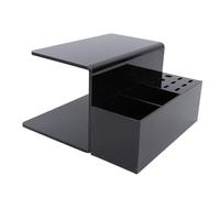 ZJchao Acrylic Eyelash Extension Pillow Shelf Stand, Portable Lash Organizer Rack for Grafting, Salon & Training School Display, Black