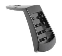 ZJchao Adjustable Black Metal Tailpiece for 8 String Arched Top Mandolin, Triangle Design with Mounting Screws, Universal Fit Instrument Replacement Part