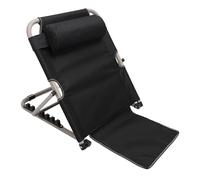 ZJchao Adjustable Power Lifting Bed Backrest Portable Folding Sit-Up Back Rest with 6-Position Angle Adjustment and Non-Slip Base for Elderly Disabled Patient Home Care (Black)