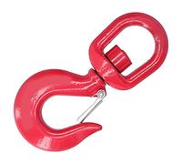 ZJchao Alloy Steel Rigging Hook Lifting Hook Crane Hook 12 Ton Breaking Force 360° Rotation with Large Opening Design for Factory Hoisting Trailers Port Transportation