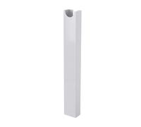 ZJchao Aluminum Cable Tray Under Desk Magnetic Cable Organizer No Drill Wire Holder for Home Office Workspace (White)
