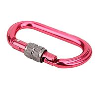 ZJchao ALUMINUM RED OUTDOOR CLIMBING SAFETY BUCKLE CONNECTION O TYPE LOCK FOR MOUNTAINEERING EXPLORING