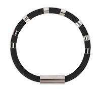 ZJchao Anti Static Bracelet, 8 Loops Silicone Wristband to Eliminate Body Static, with Comfortable and Fashionable Design, for Running Riding Jogging Sports Activities (Black)