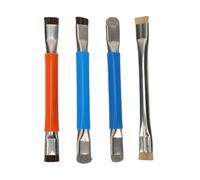 ZJchao Anti Static IC Cleaning Brush Double Head Professional ESD Safe Motherboard Cleaning Tool for PCB Mobile Phone Repair Stainless Steel 4 Pack