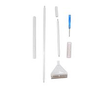ZJchao Aquarium Scraper Cleaner Kit with Handle & Replaceable for Pristine Fish Cleanliness