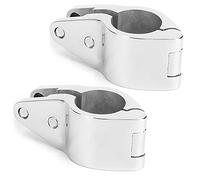 ZJchao Arrow Storage Case Rail Mount Hinge for Boat Bimini Tops, 2 Pack Top Jaw Slide with Cam Clamp and 316 Stainless Steel Marine Grade Slide for Easy Installation (22MM)