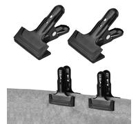 ZJchao Backdrop Clips, Backdrop Clamps Metal Clamp/Holder For Background Heavy Duty Clamp For Paper Clips For Stand with Sturdy 10.8cm Long 5cm Opening Width Rubber For Photography (2pcs)