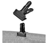 ZJchao Backdrop Clips, Backdrop Clamps Metal Clamp/Holder For Background Heavy Duty Clamp For Paper Clips For Stand with Sturdy 10.8cm Long 5cm Opening Width Rubber For Photography (1pc)