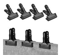 ZJchao Backdrop Clips, Backdrop Clamps Metal Clamp/Holder For Background Heavy Duty Clamp For Paper Clips For Stand with Sturdy 10.8cm Long 5cm Opening Width Rubber For Photography (4pcs)