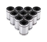 ZJchao Ball Bearings, Bearings 10pcs LM12UU 12mm Linear Motion Ball Bushing Small with Double Sealed Design for 12mm Rod 3D Printer CNC Parts