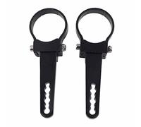 ZJchao Bar Clamp, Aluminum Tube Mounting Bracket Clamps LED Light Bar Holder 1in-3in Adjustable Light Mounts Off-Road for Trucks, SUVs, ATVs, and Roof Racks (2in)